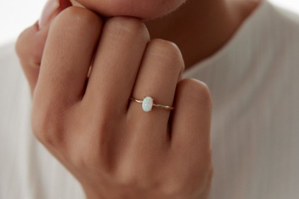 Sedef Taşlı Burgu Yüzük