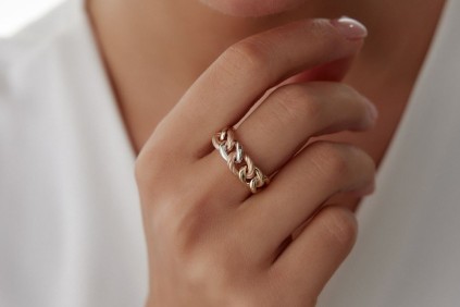 Üç Renk Burgu Yüzük