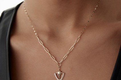 Kutup Yıldız Ataç Pullu Kolye