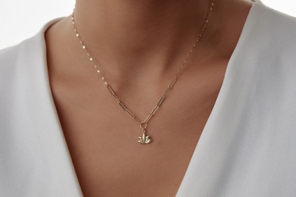 Yaprak Tasarım Kolye