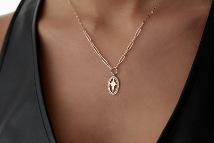 Kutup Yıldız Taşlı Kolye