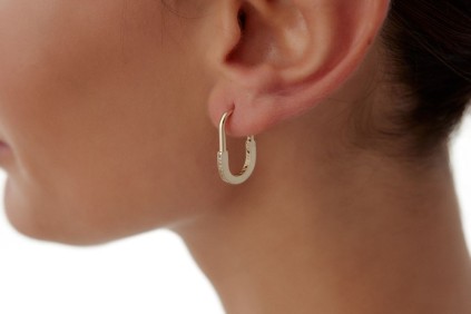 U Tasarım Taşlı Küpe