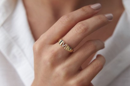 Harfli Altın Yüzük