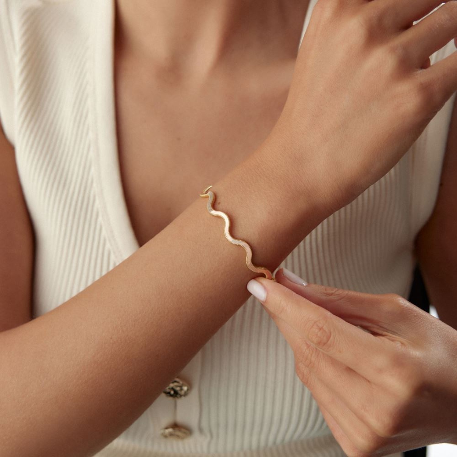 Füzyon Ajda Zikzak Bilezik