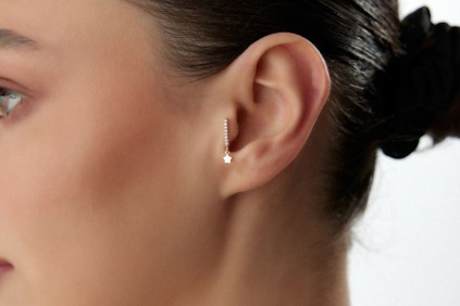 Yıldız Taşlı Piercing