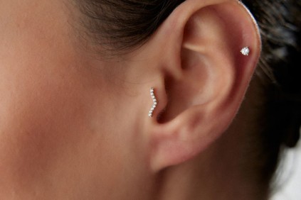 Martı Tasarım Taşlı Piercing