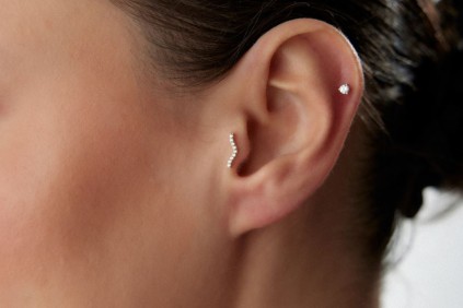 Martı Tasarım Taşlı Piercing