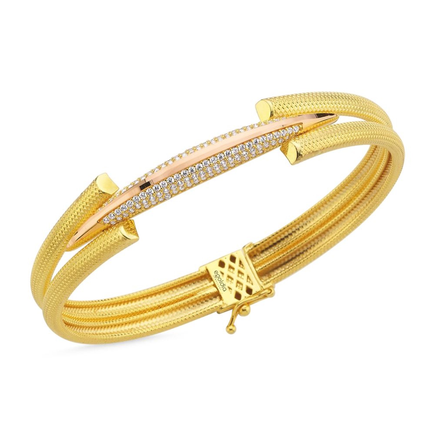 Kırmızı Kaburga Desenli Tekli Kelepçe