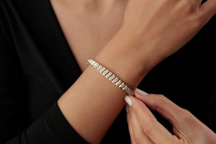 Taşlı Tasarım Kelepçe