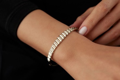 Taşlı Tasarım Kelepçe