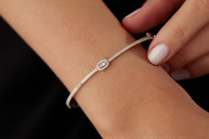 Baget Taşlı Kelepçe