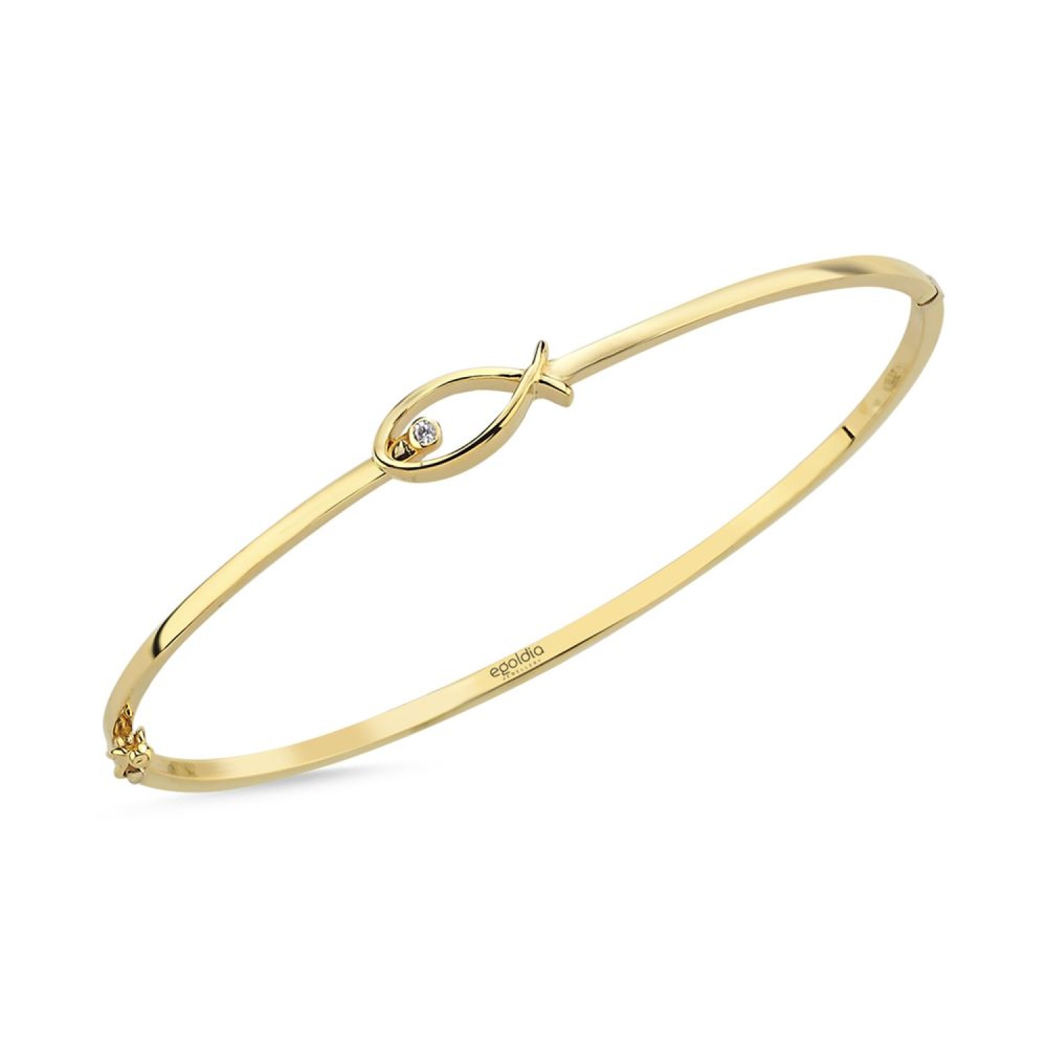 Balık  Tasarım Taşlı Kelepçe