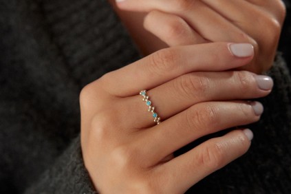 Firuze Taşlı Yüzük