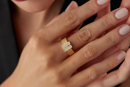 T Taşlı Kalze Yüzük