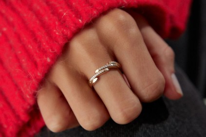 Çubuk Tasarım Taşlı Yüzük