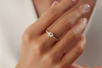 Kelebek Taşlı Yüzük