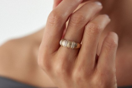 Burgu Taşlı Tasarım Yüzük