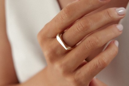 Köşeli Geometrik Yüzük