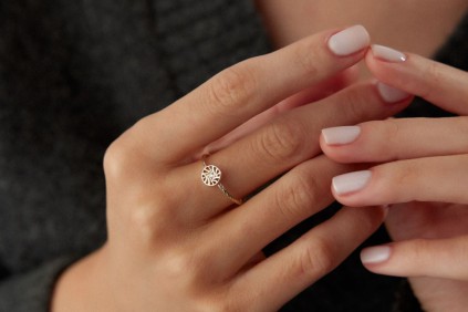 Çark Taşlı Yüzük