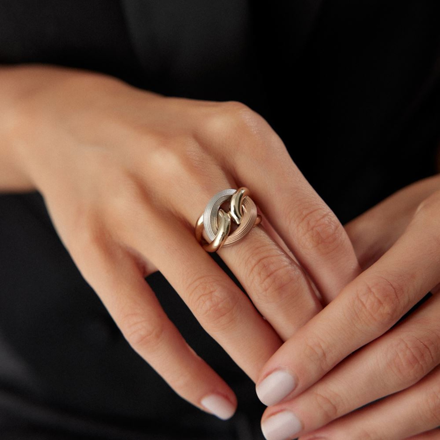 Üç Renk Halka Yüzük