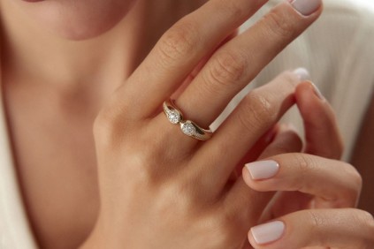 Yılan Tasarım Taşlı Yüzük