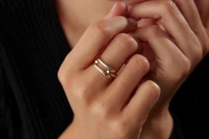 Kaburga İkili Sade Yüzük