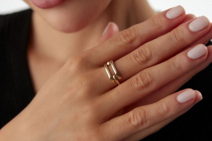 Kaburga İkili Sade Yüzük