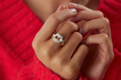 Kare Taşlı Yüzük