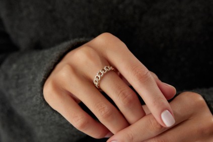 Burgu Taşlı Yüzük