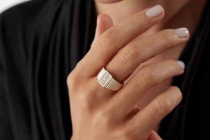 Çift T Taşlı Yüzük