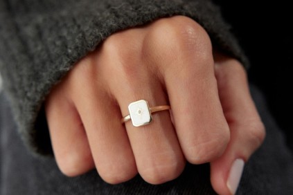 Deniz Yıldız Mineli Yüzük