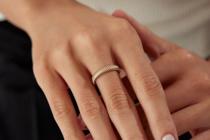 Taşsız İnce İstiridye Yüzük