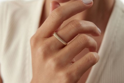 Taşsız İnce İstiridye Yüzük