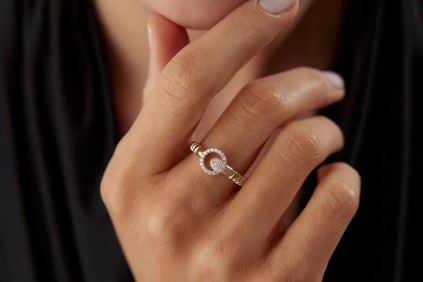 Taşlı Yuvarlak Yüzük