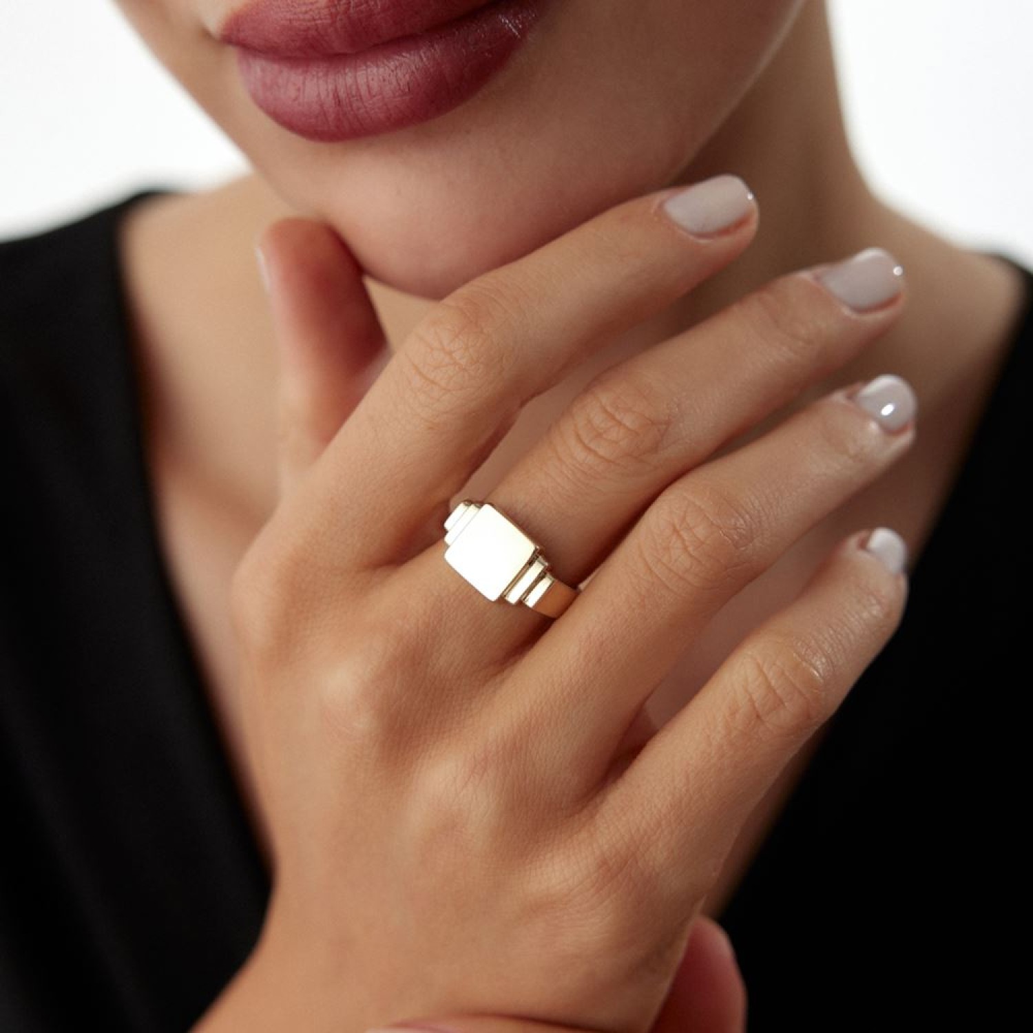 Kare Tasarım Yüzük