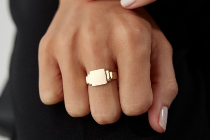 Kare Tasarım Yüzük