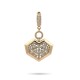 Kalp Baget Taşlı Kolye Ucu