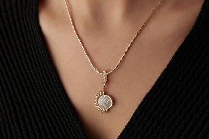 Güneş Taşlı Kolye Ucu