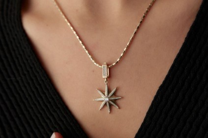 Yıldız Taşlı Kolye Ucu