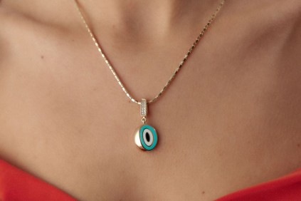 Göz Mineli Kolye Ucu