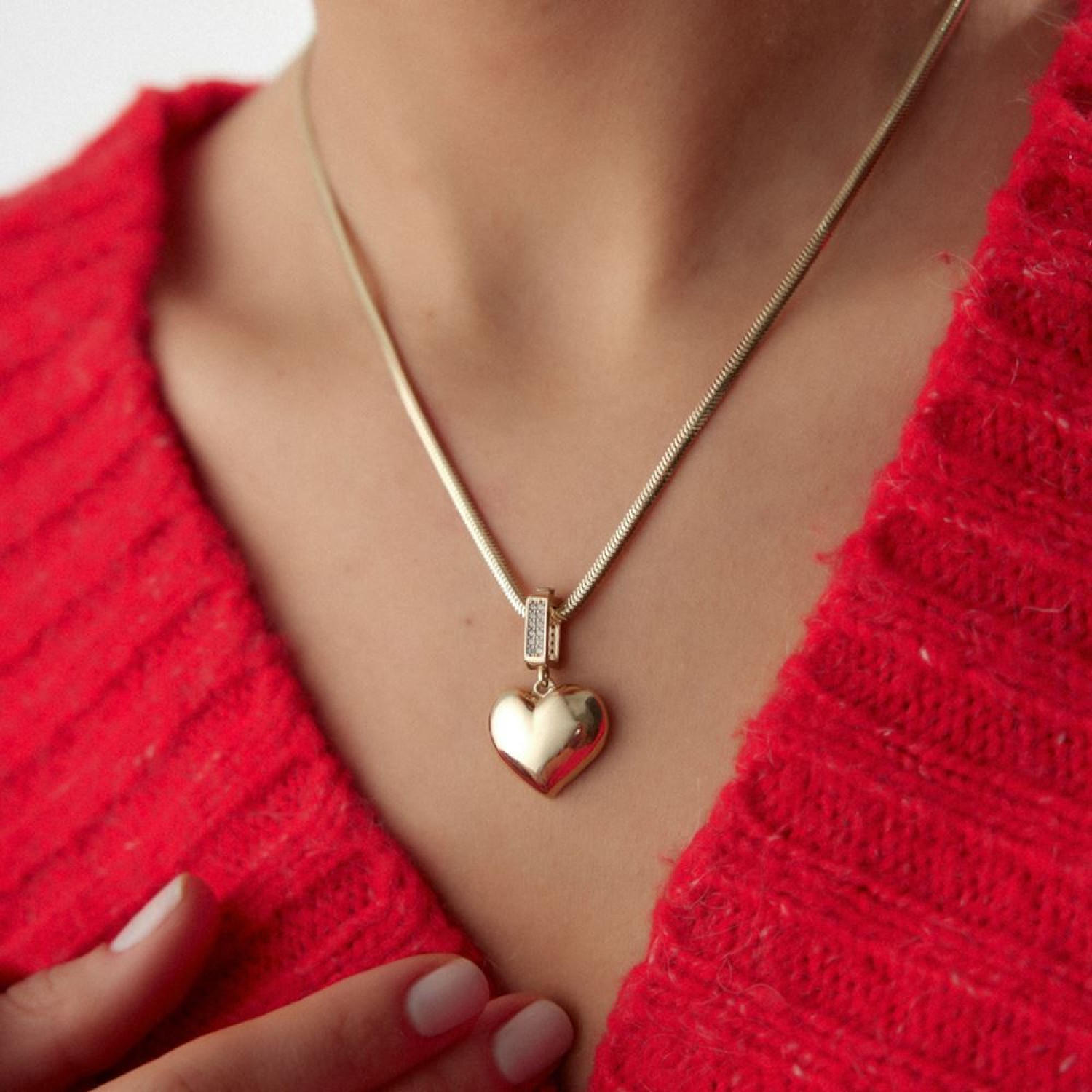 Kalp Charm Kolye Ucu