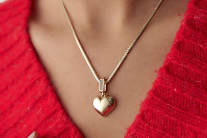 Kalp Charm Kolye Ucu