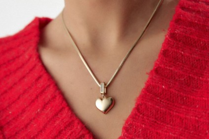 Kalp Charm Kolye Ucu