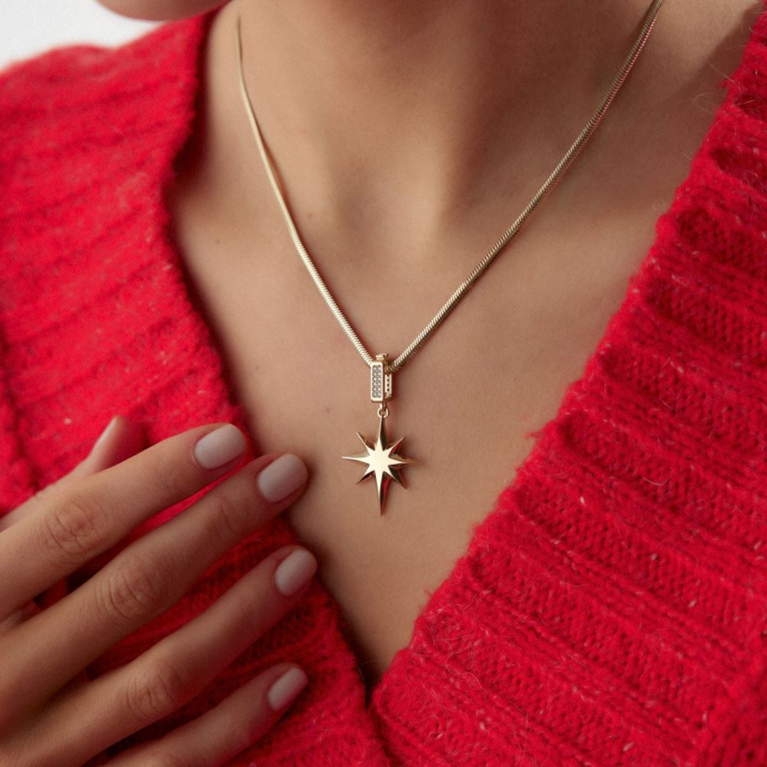 Kutup Yıldız Charm Kolye Ucu