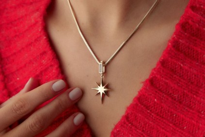 Kutup Yıldız Charm Kolye Ucu