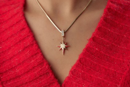 Kutup Yıldız Charm Kolye Ucu