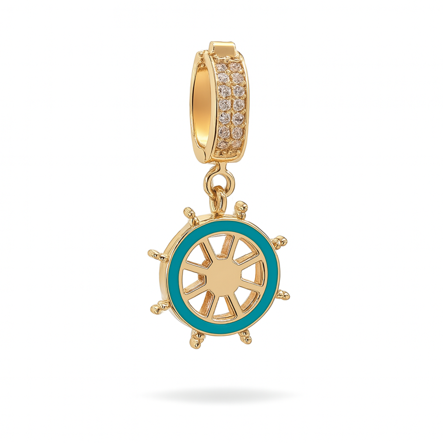 Dümen Turkuaz Mineli Charm Kolye Ucu