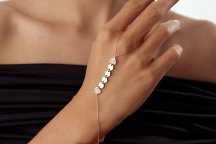 Kalp Taşlı Pul Tasarım Şahmeran