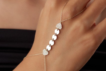 Kalp Taşlı Pul Tasarım Şahmeran