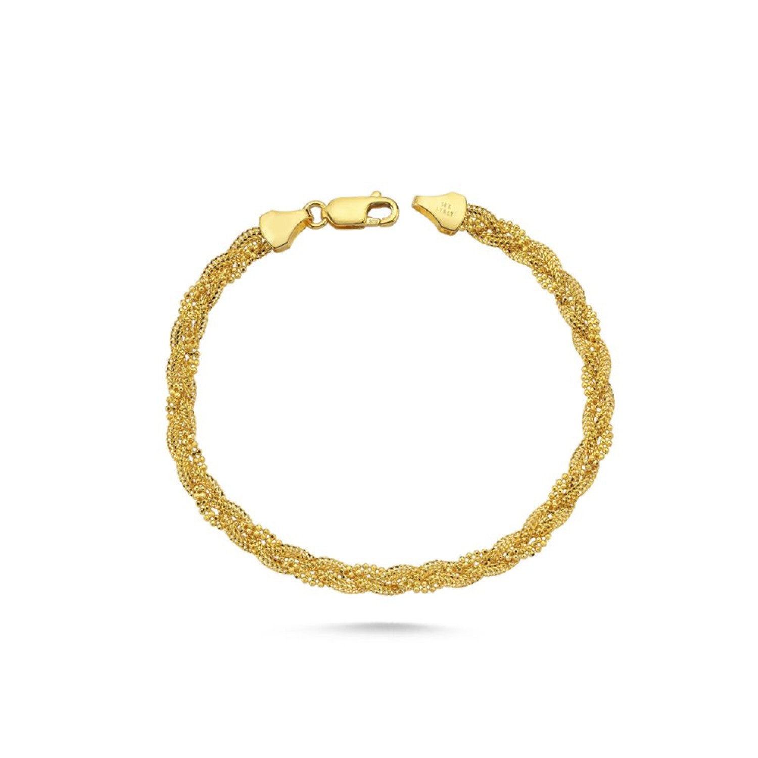 Kırmızı İtalyan Örme Bileklik